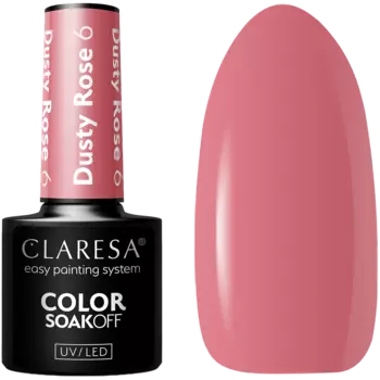 Гибридный лак для ногтей 6 Claresa Dusty Rose, 5 гр