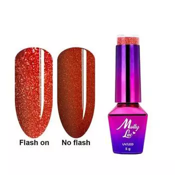 Гибридный лак для ногтей Mollylac Flas, Molly Lac
