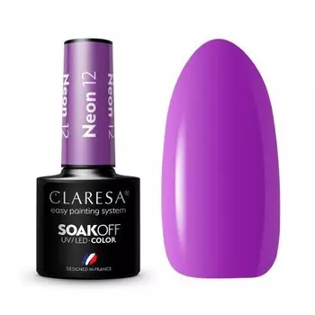 Гибридный лак для ногтей NEON 12, 5 г Claresa