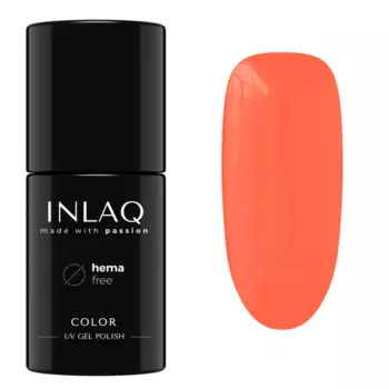 Гибридный лак для ногтей Outrageous orange, 6 мл Inlaq Sweet candies, цвет outrageous orange