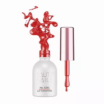 Гибридный лак для ногтей s281 la tomatina, 8 мл Saute Nails, цвет s281 la tomatina