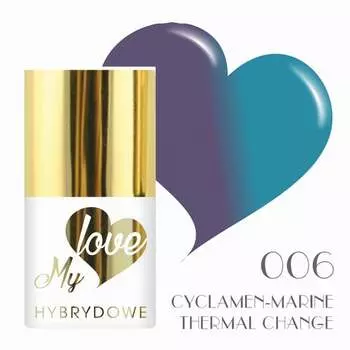 Гибридный лак Mylove UV/Led 006 Cyclamen Marine, SUNFLOWER