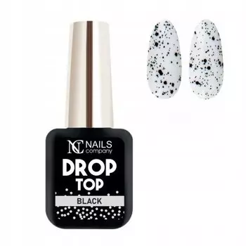 Гибридный лак Top Drop Black, 6 мл NC Nails