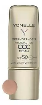 Гидроактивный окрашивающий крем для лица SPF50 3 Gold Tan, 30 мл Yonelle, Metamorphosis Hydroactive CCC
