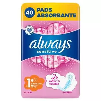 Гигиенические прокладки, 40 шт. Always, Sensitive