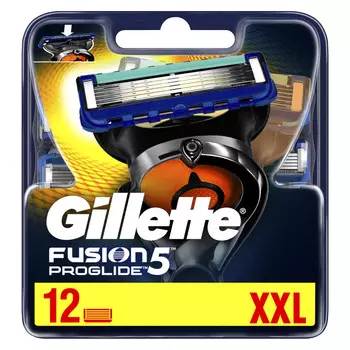 Gillette Fusion5 ProGlide Сменные лезвия для бритв, 12 шт