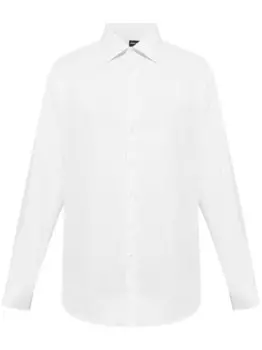 Giorgio Armani хлопковая рубашка, белый