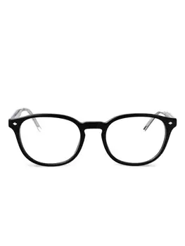 Giorgio Armani очки в круглой оправе, черный