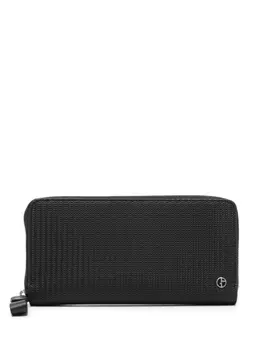 Giorgio Armani плетеный кошелек, черный
