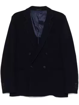 Giorgio Armani ребристый блейзер, синий