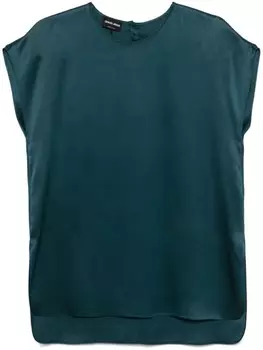 Giorgio Armani шелковая блузка, зеленый