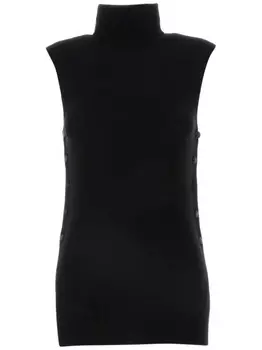 Giorgio Armani шерстяной жилет, черный