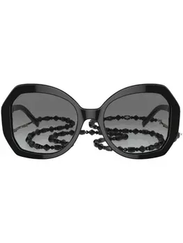 Giorgio Armani солнцезащитные очки с затемненными линзами, черный