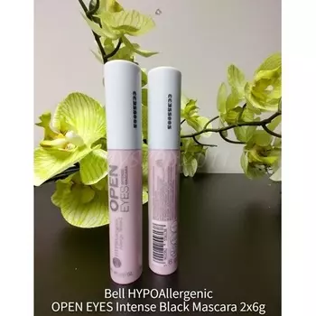 Гипоаллергенная черная тушь для ресниц Open Eyes Intense Sensitive Eyes Vegan 6G, Bell
