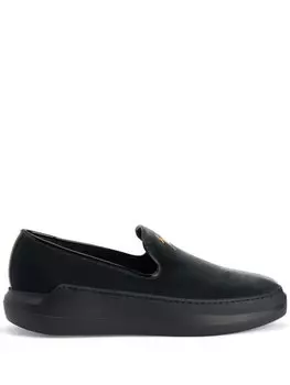 Giuseppe Zanotti бархатные кроссовки Conley, серый