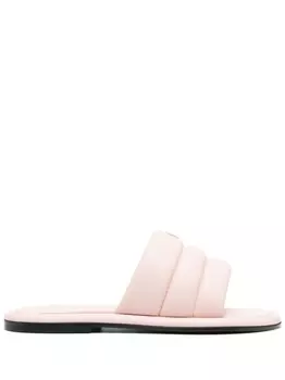 Giuseppe Zanotti дутые шлепанцы, розовый