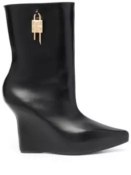 Givenchy ботильоны на танкетке, черный
