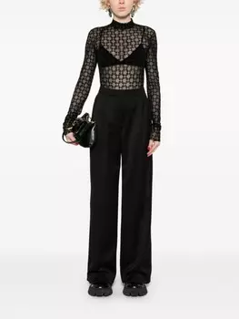 Givenchy брюки широкого кроя, черный