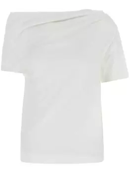 Givenchy драпированная футболка, белый