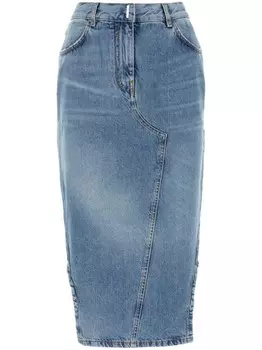 Givenchy джинсовая юбка-карандаш, синий