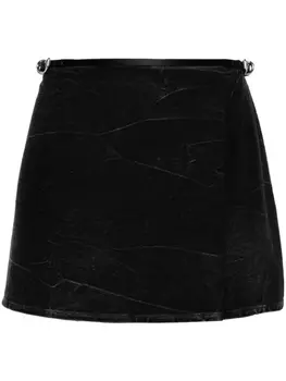 Givenchy джинсовая юбка мини Voyou, черный