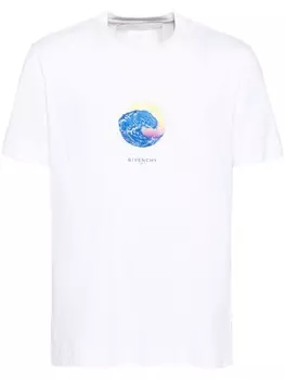 Givenchy футболка с графичным принтом, белый