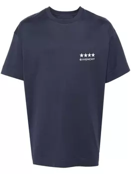 Givenchy футболка с принтом 4G, синий