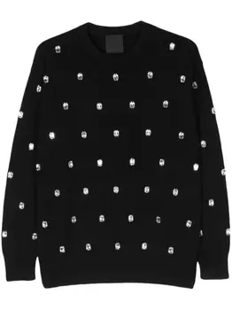 Givenchy кашемировый джемпер с кристаллами, черный