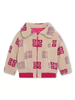 Givenchy Kids двусторонняя куртка с логотипом 4G, розовый