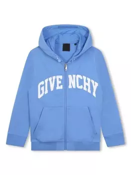 Givenchy Kids куртка с логотипом, синий