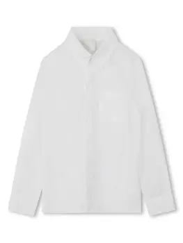 Givenchy Kids однотонная рубашка, белый