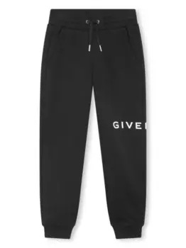 Givenchy Kids спортивные брюки с принтом 4G, черный