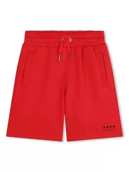 Givenchy Kids спортивные шорты с принтом 4G, красный