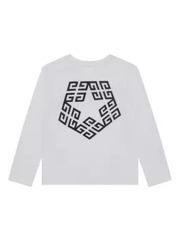 Givenchy Kids топ с принтом, белый