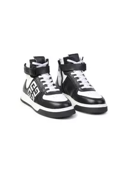 Givenchy Kids высокие кеды с логотипом 4G, черный