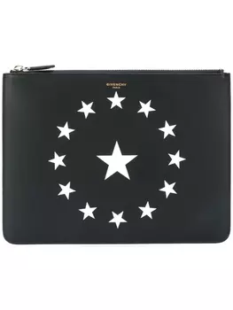 Givenchy клатч с принтом, черный