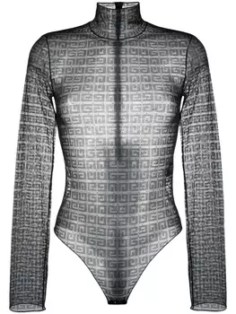 Givenchy кружевное боди, черный