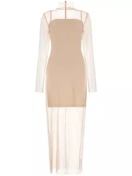 Givenchy кружевное платье 4G, розовый
