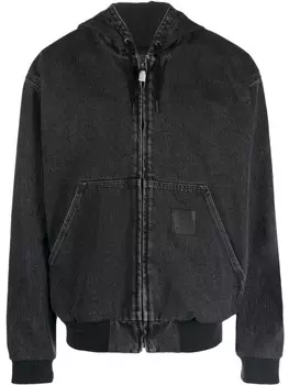 Givenchy куртка с эффектом потертости, серый