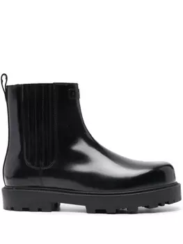 Givenchy лакированные ботинки челси, черный