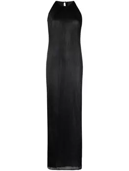 Givenchy платье в рубчик, черный
