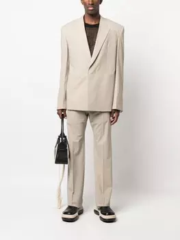 Givenchy расклешенные брюки строгого кроя, серый