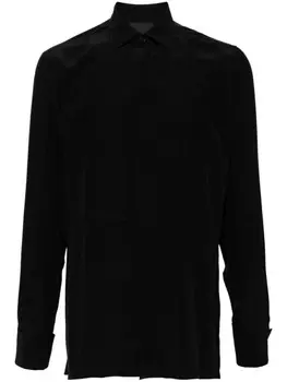 Givenchy рубашка из шелкового пластрона, черный