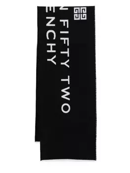 Givenchy шарф с жаккардовым логотипом, черный