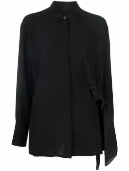 Givenchy шелковая рубашка, черный