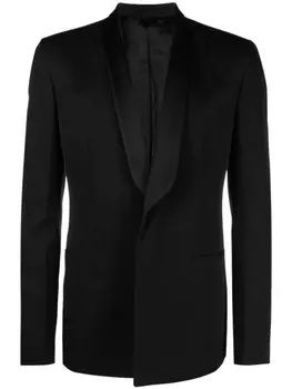 Givenchy шерстяной пиджак с лацканами, черный