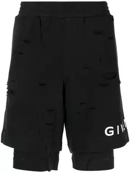 Givenchy спортивные шорты с логотипом, черный