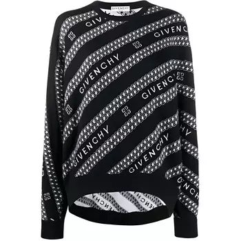 Givenchy Свитер женский черно-серого цвета