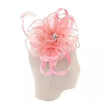 Glamour Fascinator с перламутровым цветением PEACH ACCESSORIES, розовый