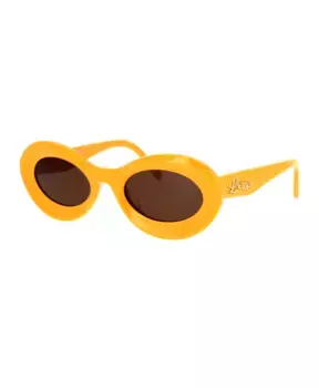 Гламурные солнцезащитные очки Lowe Loewe, желтый